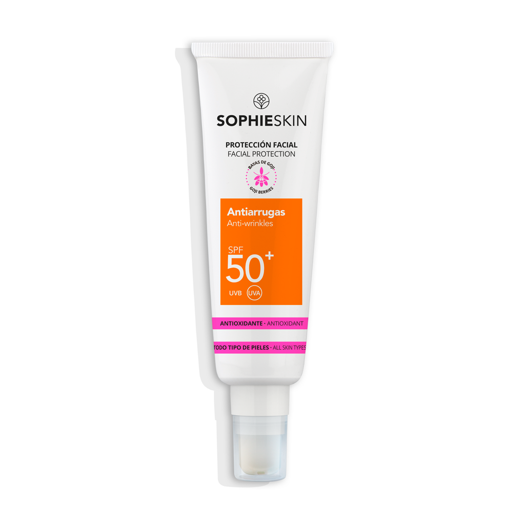 Protector solar facial Antiarrugas SPF50